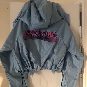 Forever 21 “BabeZone” Cropped Windbreaker